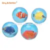 Promotional jumping ball 45mm fish high bouncing rubber ball for children