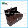 Leather covered single wine bottle mdf wine box case