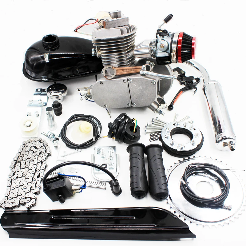 80cc Gas Bike Motor Engine Kit For Motorized Bicycle 2 Stroke 47mm*40mm 