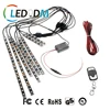 Amazon Hot Sales 8Pcs Motorcycle LED Light Kit Strips Multi-Color Accent Glow Neon Lights Lamp Flexible with Remote Controller
