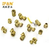 Manufacturer Wholesale 16mm-32mm Pex Brass Fittings Copper 90 Degree Elbow Male Coupling Female Tee Brass Fitting for Pex Pipe