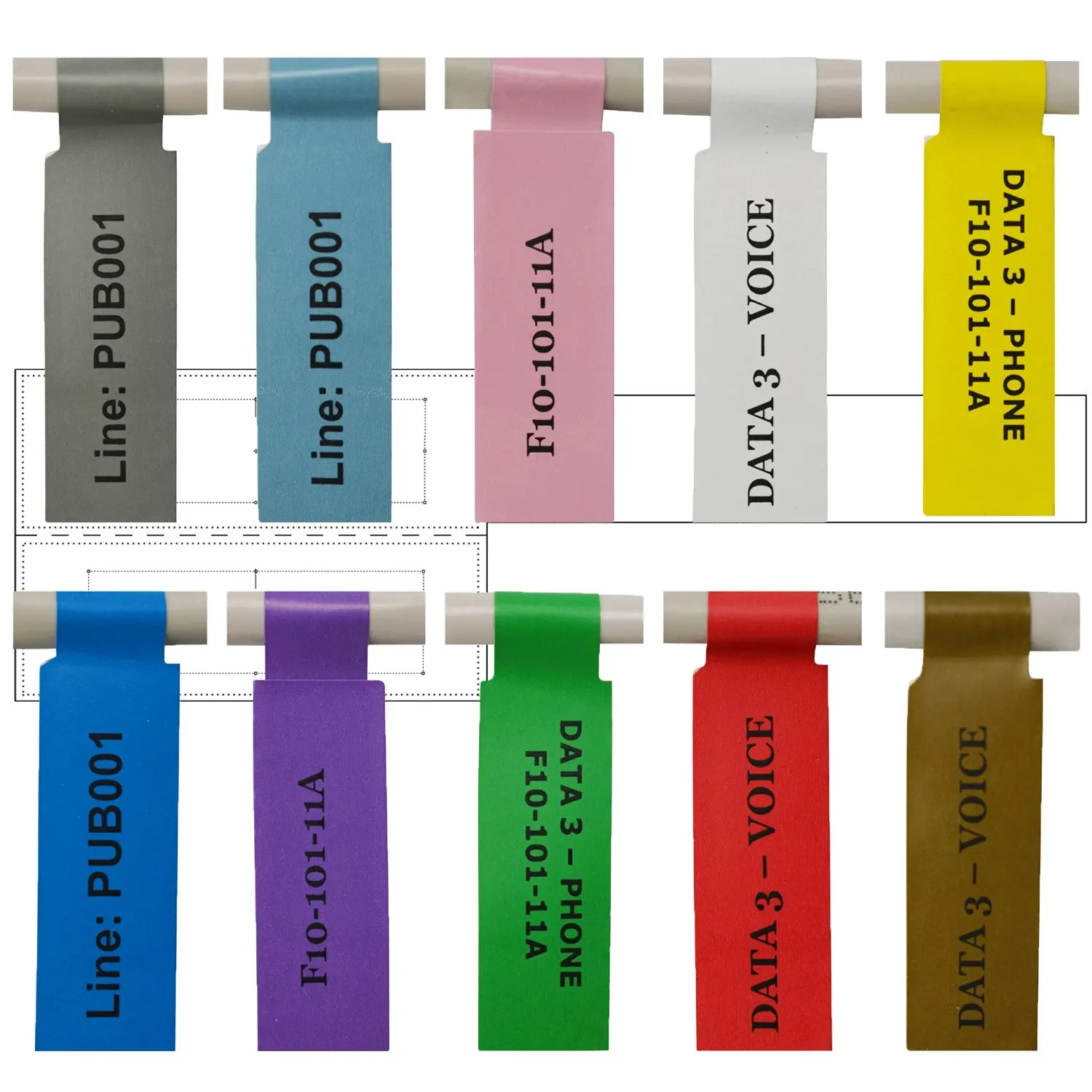 Buy Mr Label 20 Sheets 600 Labels Multi Color P Type Pvc Self Adhesive Cable Labels Waterproof Tearproof Oilproof In Cheap Price On Alibaba Com