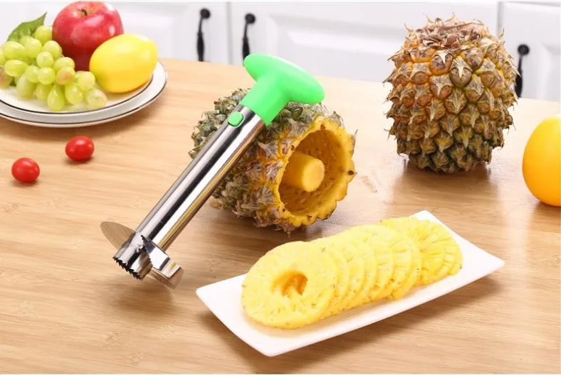 304 Stainless Steel Pineapple Stem Remover Pineapple Corer Peeler
