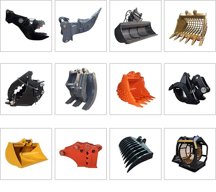 tilt rotating quick hitch excavator