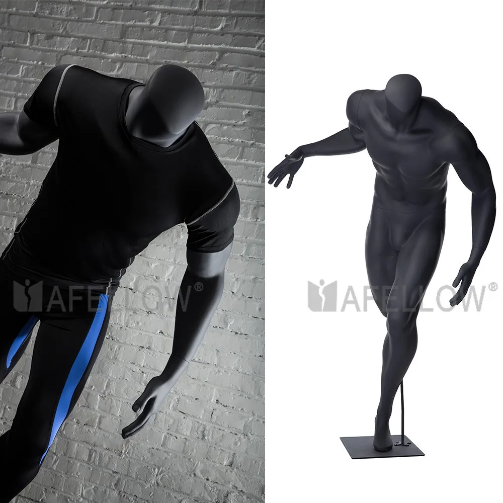Wholesale Mannequin Black Model Full Body Mannequin Sport Mannequin Ni