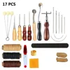 2017 Hot Selling 17 Pieces Leather Tools Carft DIY Hand Stitching Kit Leather Tool