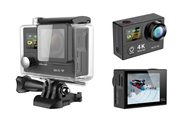 Sport Action Camera 4k 2 LCD Screen