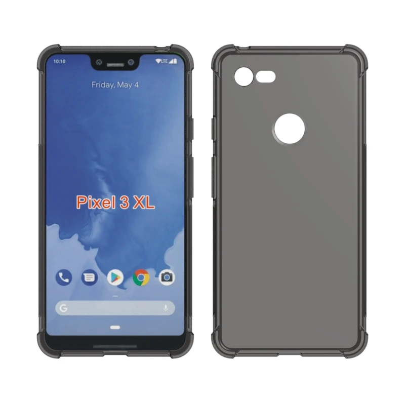 Transparent Shockproof soft Tpu cover case For Google Pixel 3 XL