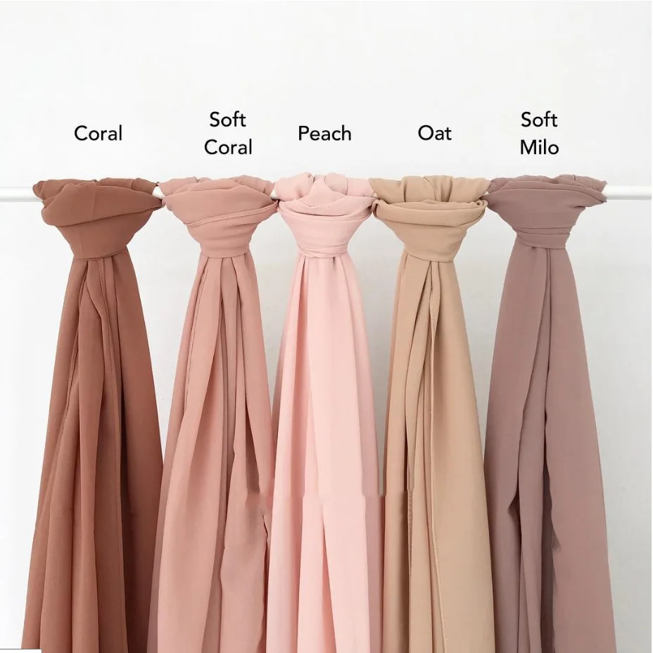 chiffon hijab,5 Pieces, Picture