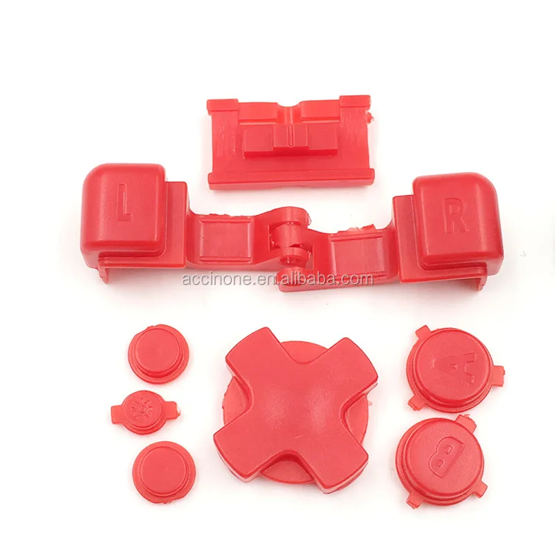 Red Plastic A B Select Start L R Buttons D Pad For GBA SP Full Button Set
