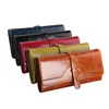 2019 New Fashion Women Oil Wax Wallets Female Genuine Leather purse Zipper Design clutch Ladies Long Phone Holder Coin Pocket