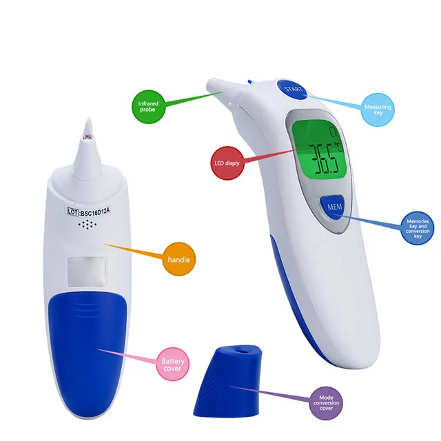 OEM  Ear forehead thermometer for Adult and children