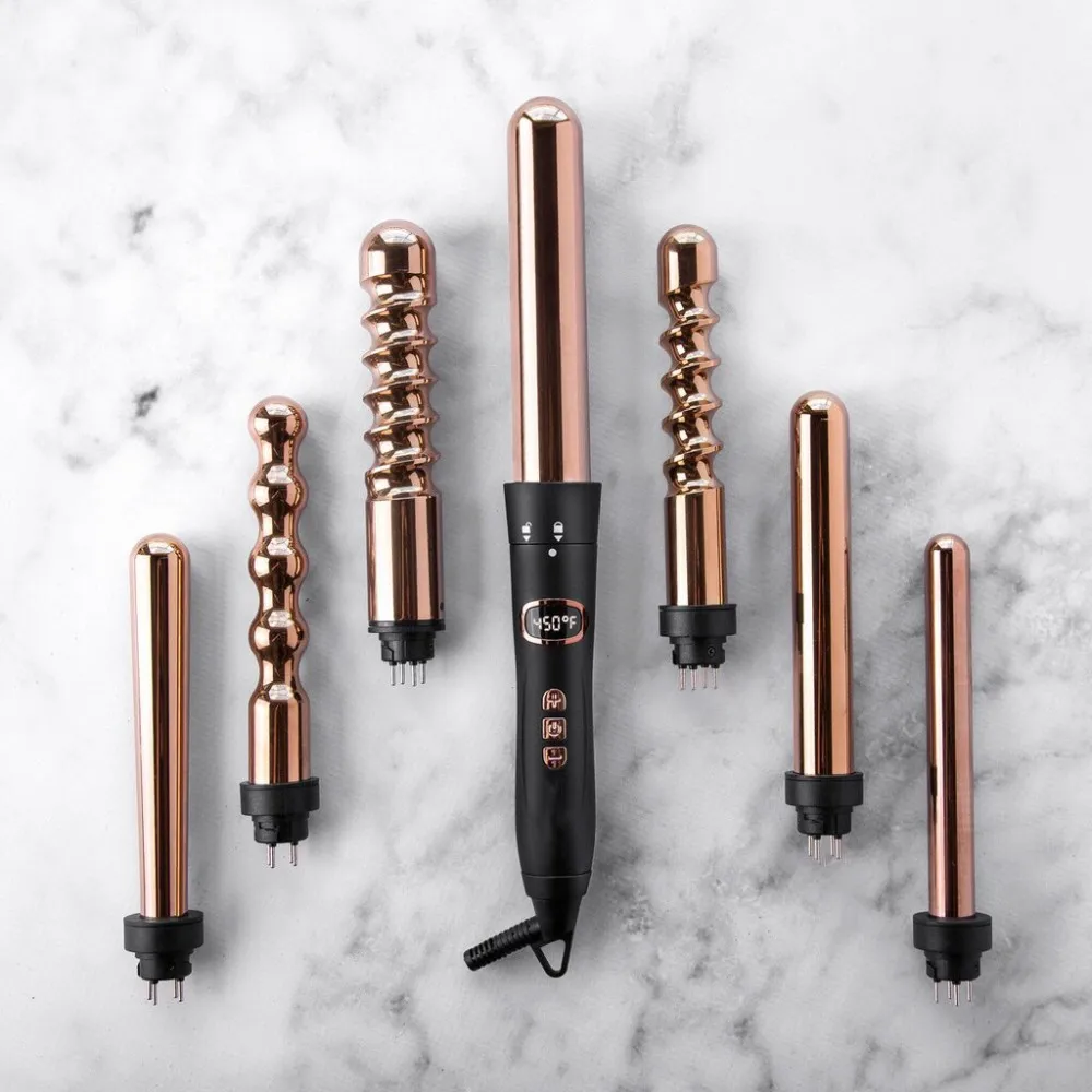 Top Quality Spiral Interchangeable Curling Iron Professional Salon Hair