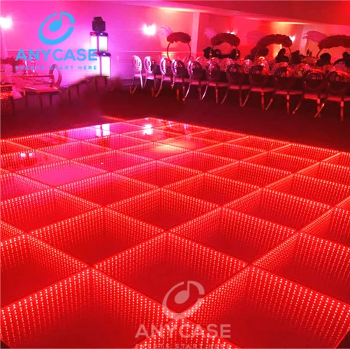 Acs China Wholesale Price DMX 3D Mirror  LED Portable Dance Floor For Disco