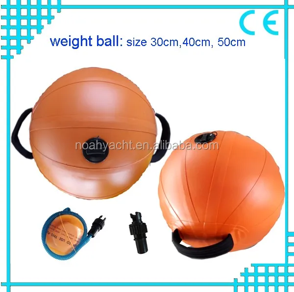 0.9mm Pvc Fitness Water Ball Aqua Ball With Size 30cm 40cm 50cm As Body