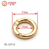 Quality metal round snap ring polishing metal gate hook factory direct sale