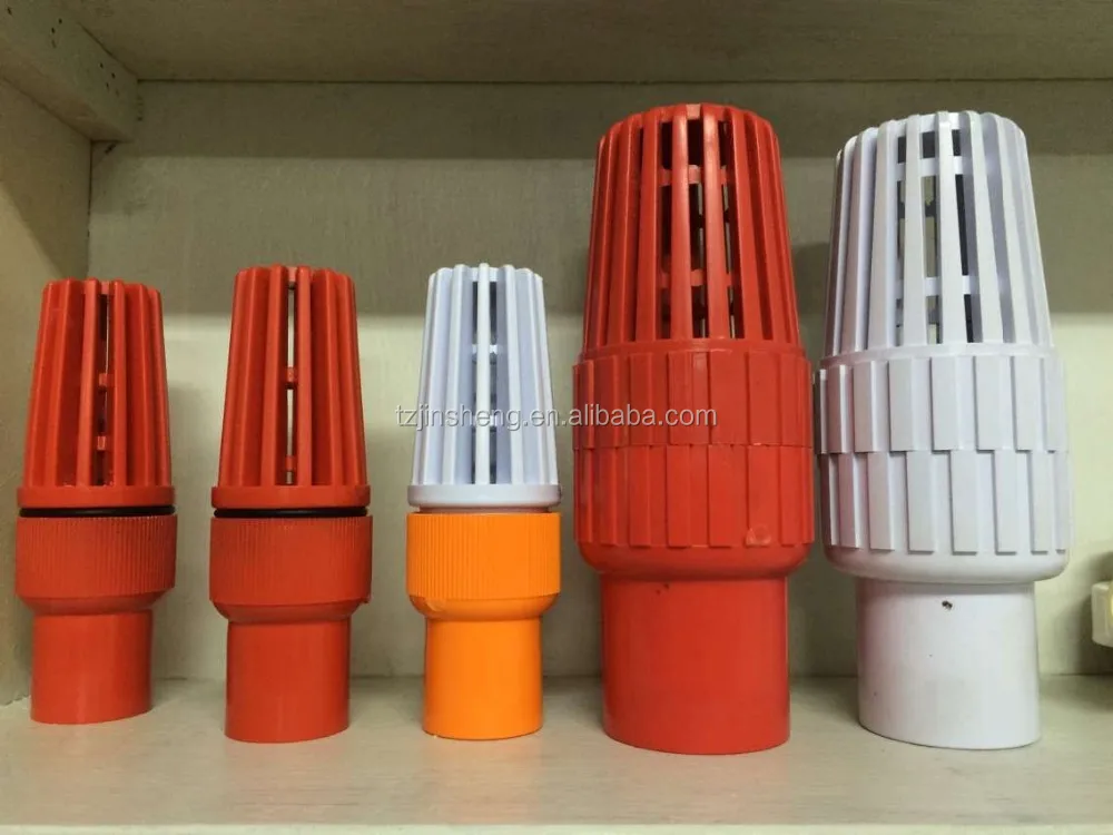 CPVC/ UPVC Plastic Ball Valve Display Foot Valve,UPVC Foot Valves 8 Inch,JS Manufacturer UPVC Foot Valve PN10