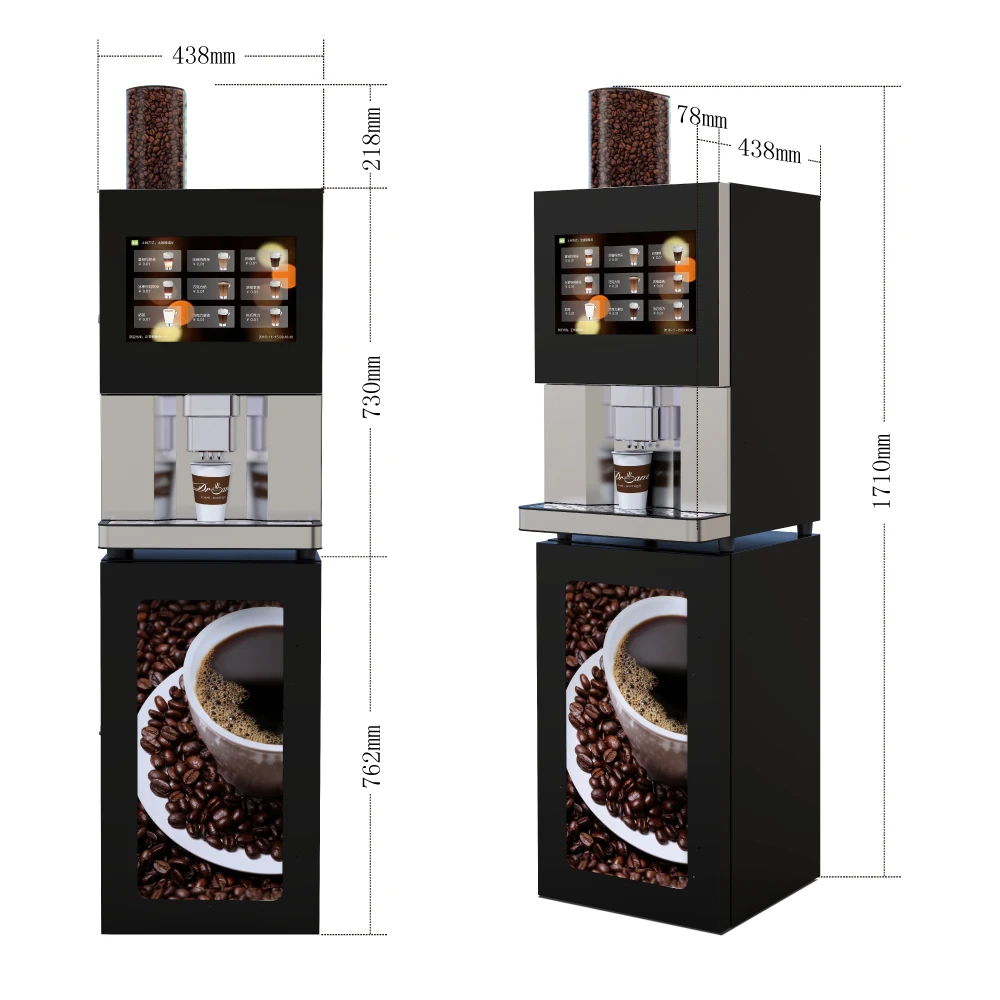 Barista Coffee Machine Fully Automatic Espresso Coffee Vending Machine