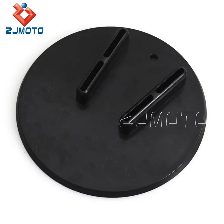 Universal Black Motorcycle Kickstand Pad Puck For Harley Honda Kawasaki