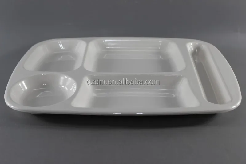 Melamine fast food tray Five Divide Snacks Tary