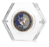 Hexagon Clear Acrylic Challenge Coin Frame Display Picture Frame With Magnetic