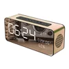 Mini Bluetooth Loudspeaker Blue Tooth Top Tech Audio Pro Speaker With Alarm Clock Temperature