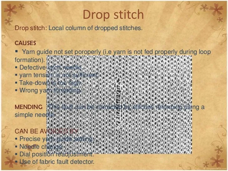 drop stitch