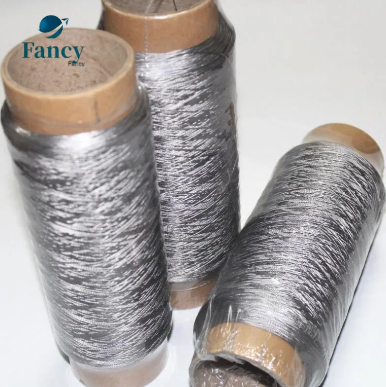 Metallic Knitting Yarn 100 Stainless Steel Metallic Yarn For Weaving