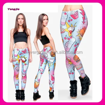 plus size printed leggings