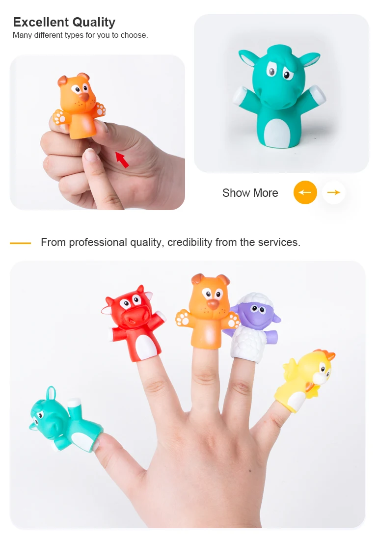silicone finger puppets