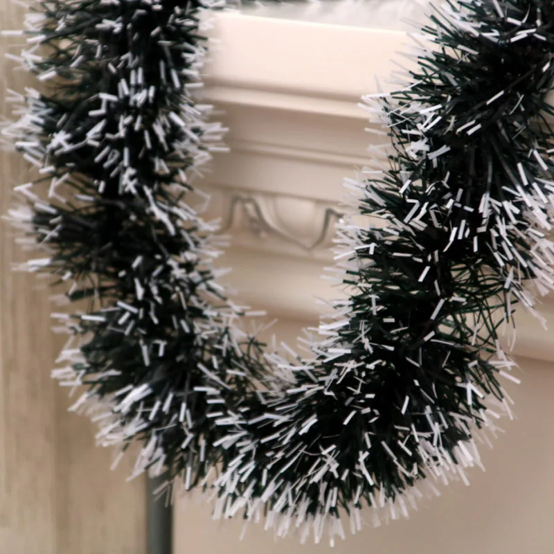 new style blackish green Christmas garland christmas decorations hang christmas tree garland