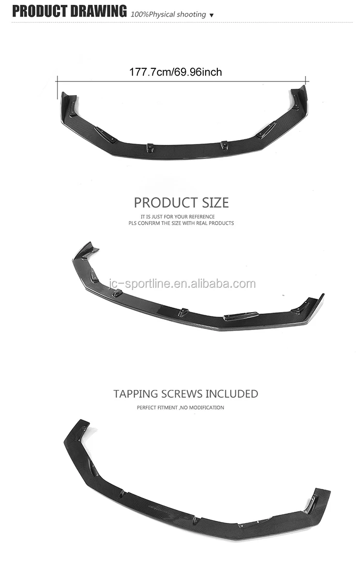 Carbon Fiber Is350 Auto Front Lip For Lexus Is300 Is350 F Sport Sedan 4