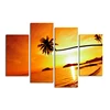 Multi Panel Landscape Canvas/Group Sunset High Quality Painting/Seascape Stretched Canvas Printing