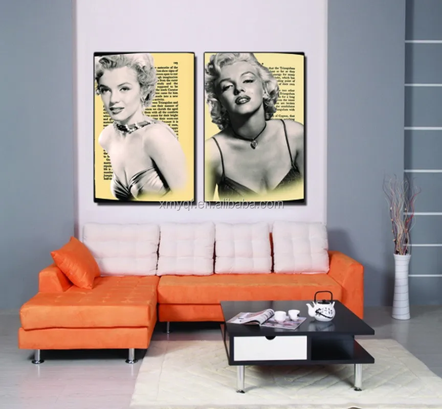 Giclee kunstwerk marilyn monroe canvas print woonkamer thuis hotel ...