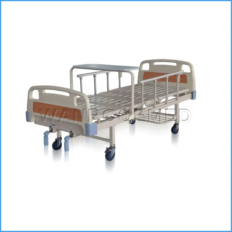 Bam200 Medical Equipment Hospital Manual Bed Price With Aluminum Side