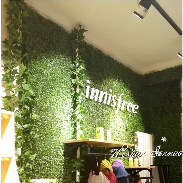 cheap price artificial green wall gardern decoration