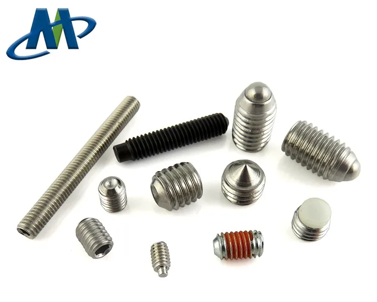 Stainless Steel Allen Nylon Tip Grub Screw,Hex Socket Rubber Tipped Set