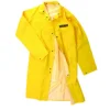 Protective durable full-length PVC raincoat with a hood