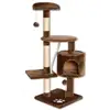 2019 new design customized logo cat tree multi-color cat climbing frame cat jumping platform