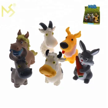 Hadiah Paskah Mainan 5 Inch Plastik Kartun Hewan Ternak Untuk Anak