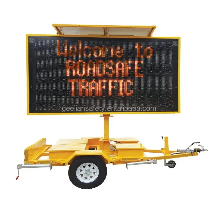 Best Quality Led Traffic Dynamic Message Board Sign Trailer For Sale