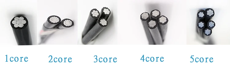 high quality 2 core ABC cable XLPE overhead insulated power cable