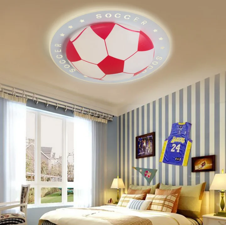 Kids Bedroom Football Soccer Cartoon LED Ceiling Lights Lovely Childer's Room Pendant Lamps Cute Childhood Chandeliers Lamp