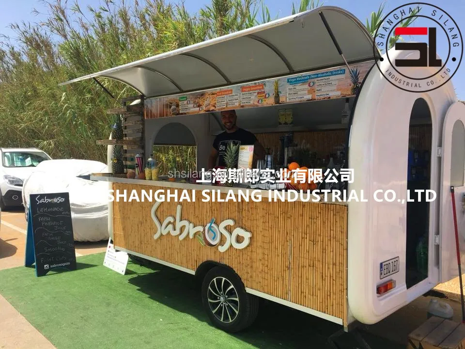 New Zealand Enclosed Fiberglass Mobile Ice Cream Food mobile Concession Trailer supplier