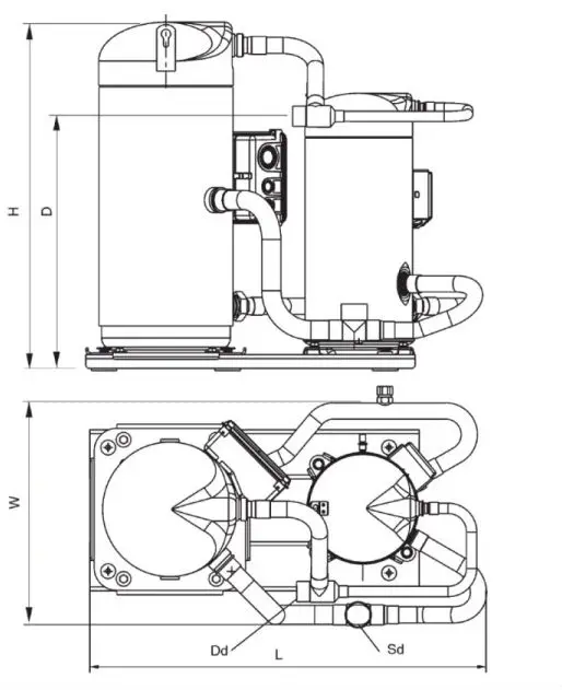 R410a Copeland Scroll Compressor Zpt274kcetfd Buy Copeland