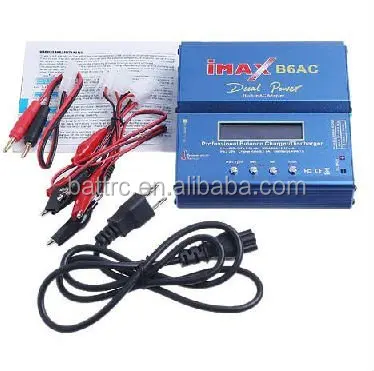 Charger And Battery IMAX B6AC 80W 6A Updated Balance Charger Discharge For Lipo/Li-ion/LiFe/NiMh Battery