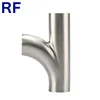RF Sanitary Matt/Polish Stainless Steel 304 316L Butt Weled Y Type Elbow Tee