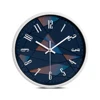 Preciser Decorative Quartz Metal Hanging Wall Clock Stainless Steel Geometric Figure Silent Watch CreativeRoom Clocks