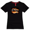 Customized Black LED Light T Shirt / Flashing EL Equalizer T-Shirt