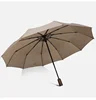 Reinforced 10k steel ribs 3 fold auto open and close big umbrella